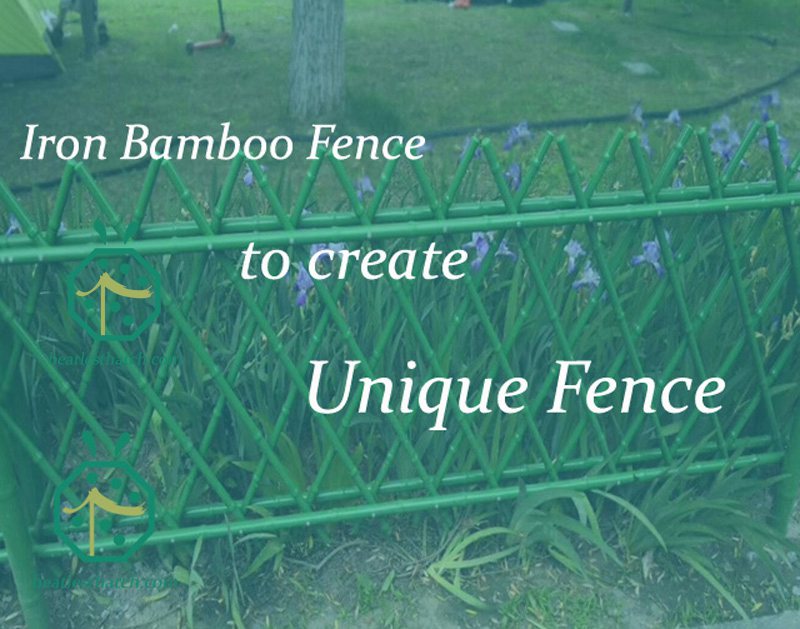 Metal Bamboo Stick Fence Panel For Safari Park Landscape Design