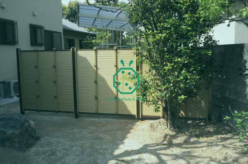 Artificial plastic bamboo garden fence design