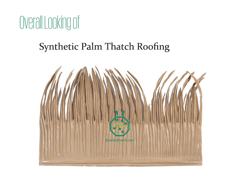 Synthetic Nipa Palm Thatch Roofing For Cottage Building
