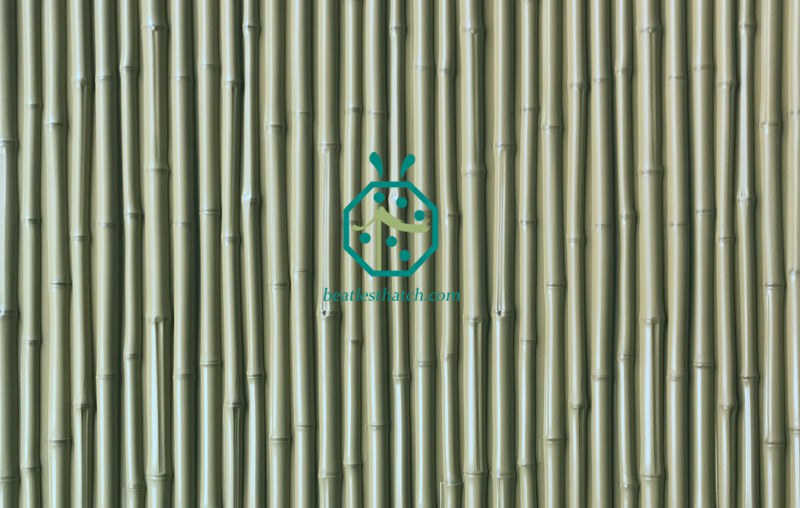 Plastic bamboo panels for wall and fence decoration