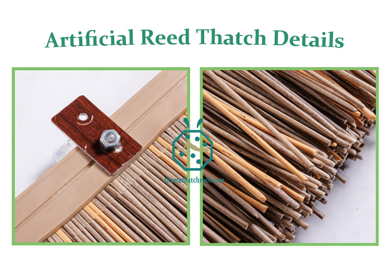 Synthetic African water reed thatch roof tiles from China factory