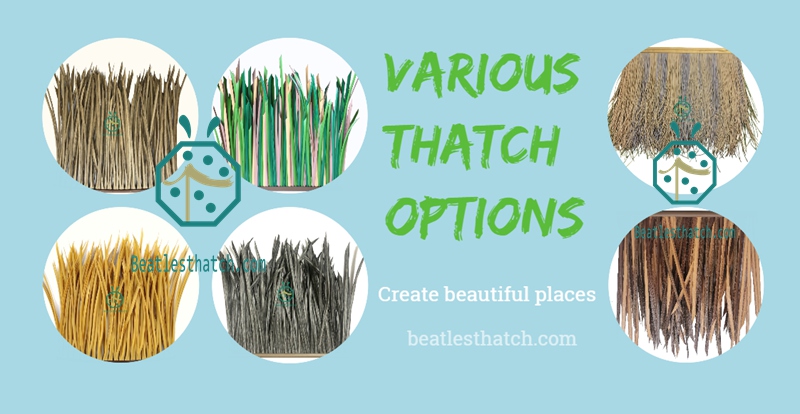 Regular synthetic thatch roofing Regular synthetic thatch roofing