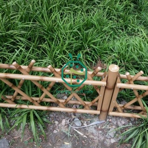 公園の装飾に使用されるステンレス鋼の竹の柵