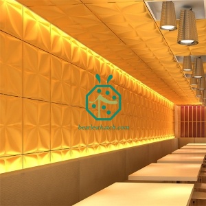 レストランの装飾用のPVC3D壁タイル