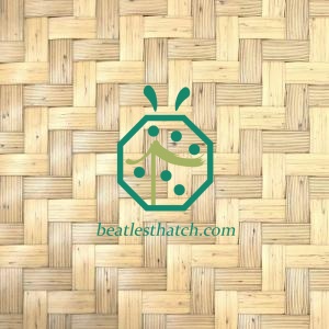 リゾートの天井用のプラスチックヘリンボーン織り竹マット