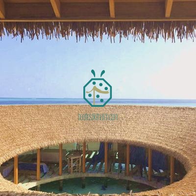 Pavilion design by high quality competitive prices fake attap thatch roofing from China