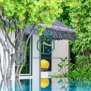 フィリピンのニパハットのエキゾチックな茅葺き屋根のデザイン