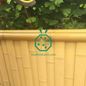 Artificial bamboo slat fencing