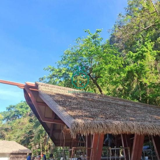 Fireproof Synthetic Thatch Roof For Hotel Beach Villa