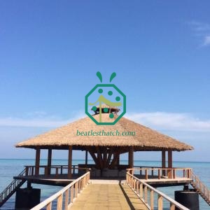Artificial Thatch For Theme Park Tiki Hut Roof Replacement