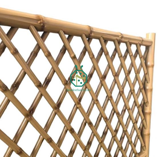 Modern Metal Bamboo Pole Fencing for Patio Landscape Design and Decoration
