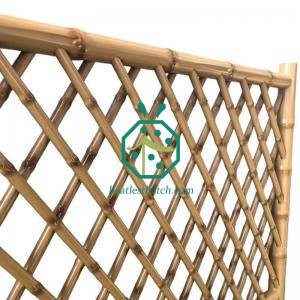 Modern Metal Bamboo Pole Fencing for Patio Landscape Design and Decoration