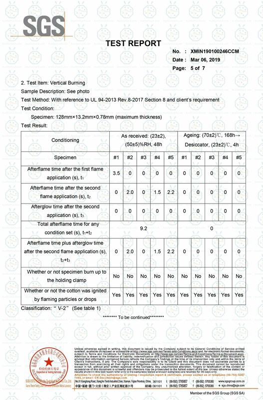 Fire Resistant Test Certificate for Plastic Attap Thatch Roof