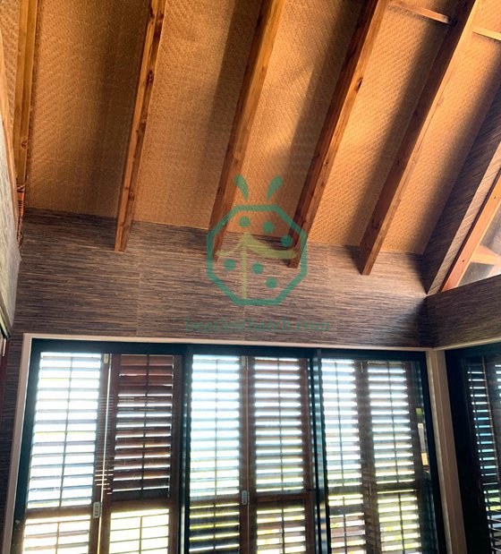 フィジーの天井装飾プロジェクトのための人工竹織りマット