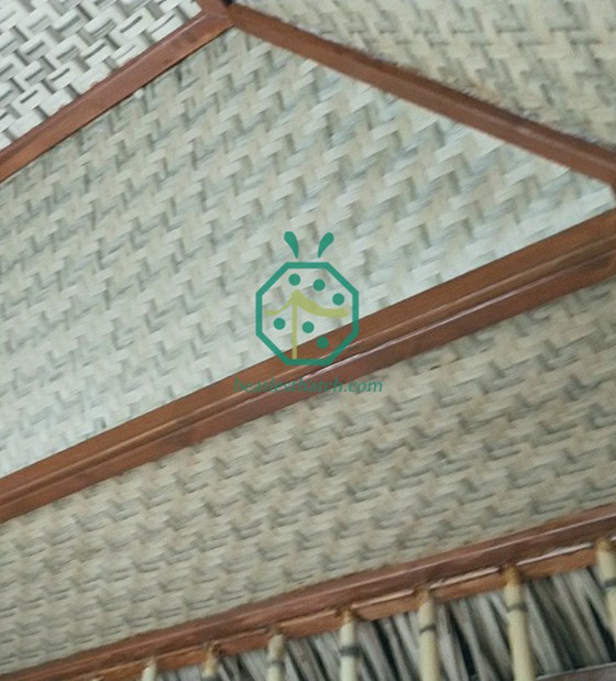中国の木造住宅の天井裏地用合成織草マット